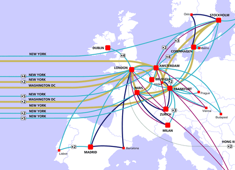 UUnet Europe Internet Backbone